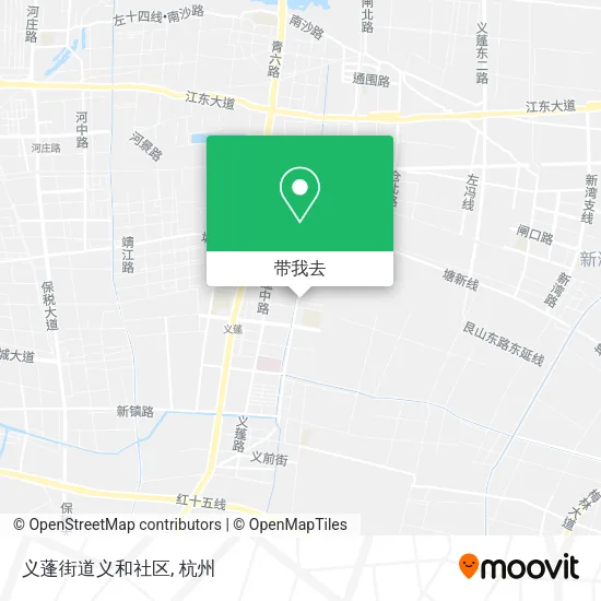 义蓬街道义和社区地图