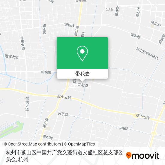 杭州市萧山区中国共产党义蓬街道义盛社区总支部委员会地图
