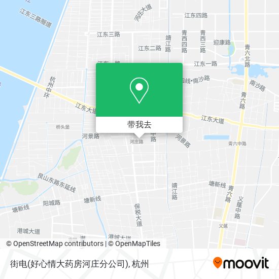 街电(好心情大药房河庄分公司)地图