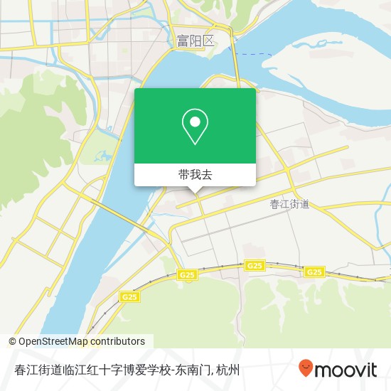 春江街道临江红十字博爱学校-东南门地图
