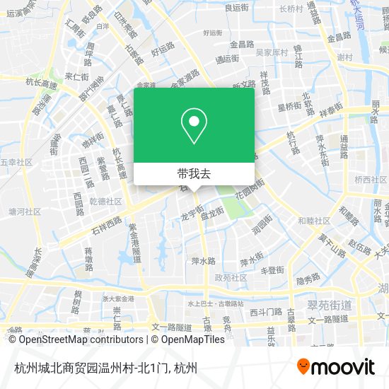 杭州城北商贸园温州村-北1门地图