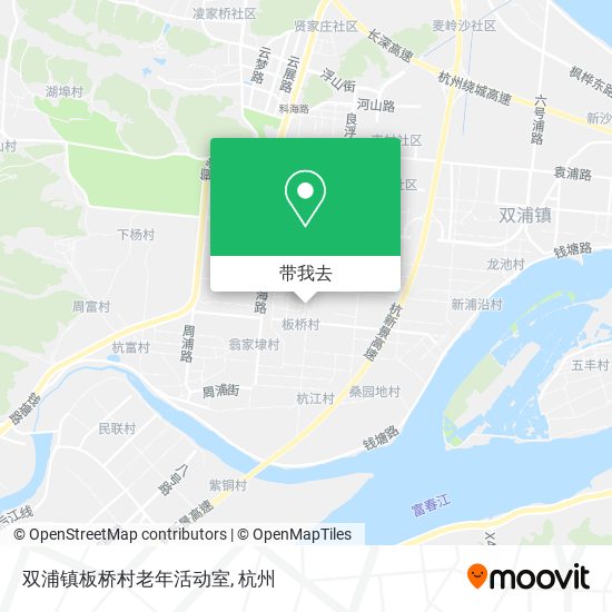 双浦镇板桥村老年活动室地图