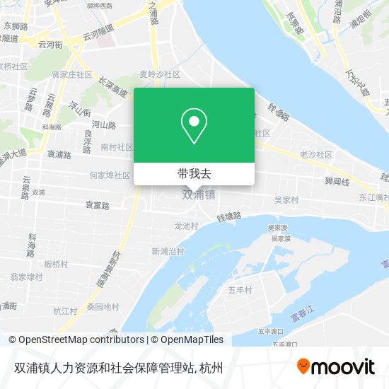 双浦镇人力资源和社会保障管理站地图