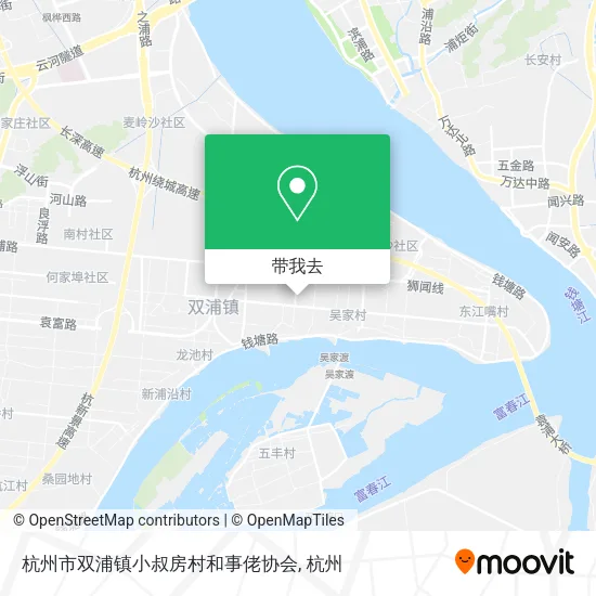 杭州市双浦镇小叔房村和事佬协会地图