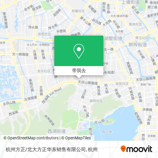 杭州方正/北大方正华东销售有限公司地图