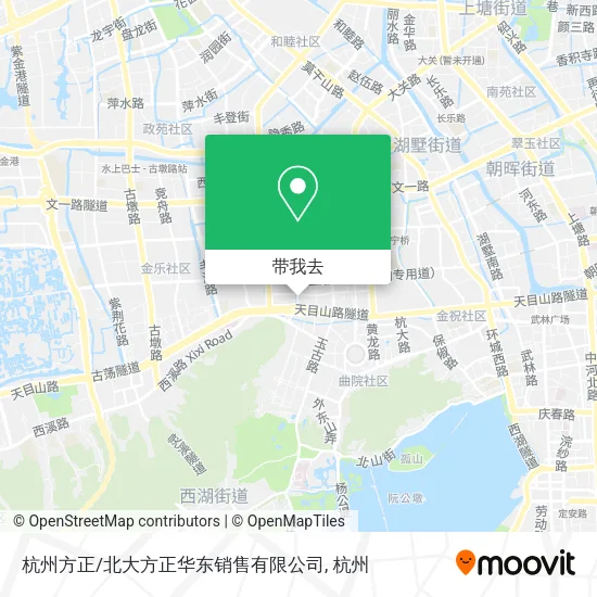 杭州方正/北大方正华东销售有限公司地图