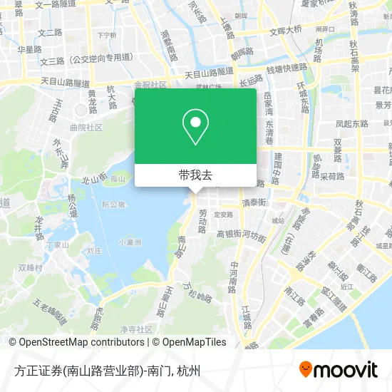 方正证券(南山路营业部)-南门地图