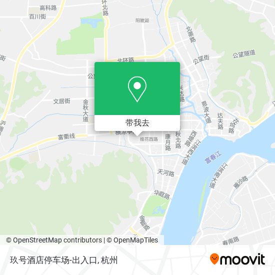 玖号酒店停车场-出入口地图