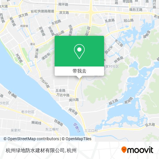 杭州绿地防水建材有限公司地图