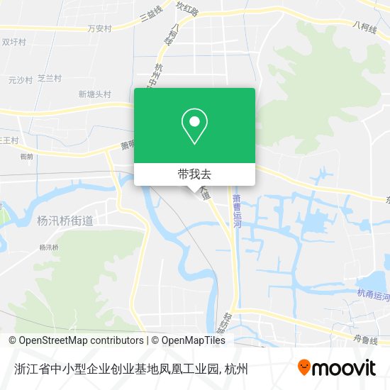 浙江省中小型企业创业基地凤凰工业园地图