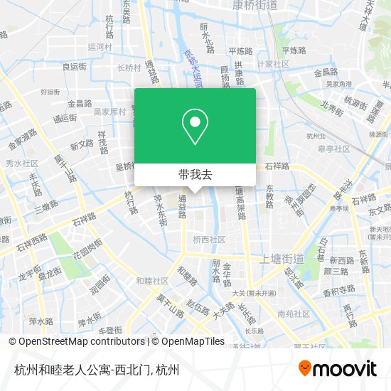 杭州和睦老人公寓-西北门地图