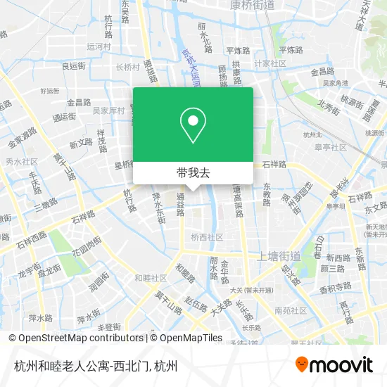 杭州和睦老人公寓-西北门地图