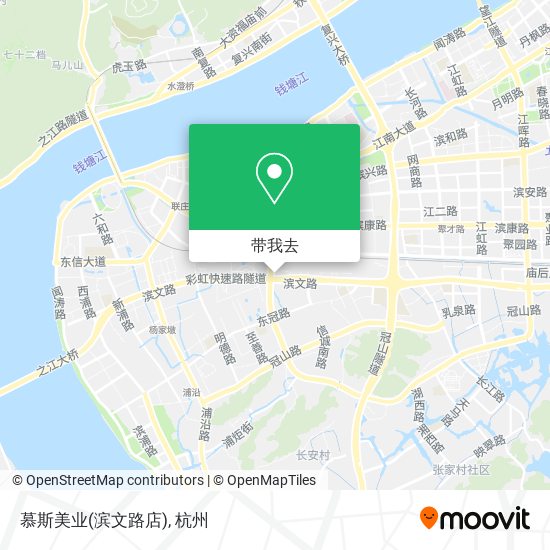 慕斯美业(滨文路店)地图