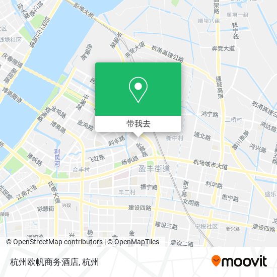 杭州欧帆商务酒店地图
