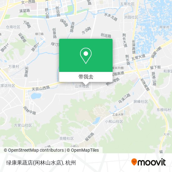 绿康果蔬店(闲林山水店)地图