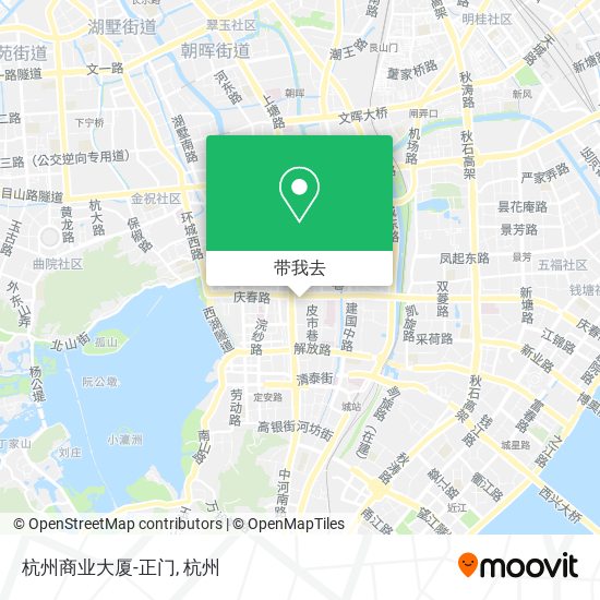 杭州商业大厦-正门地图