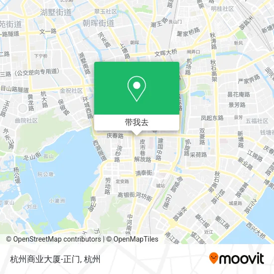 杭州商业大厦-正门地图