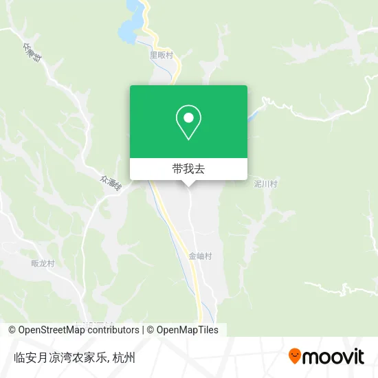 临安月凉湾农家乐地图