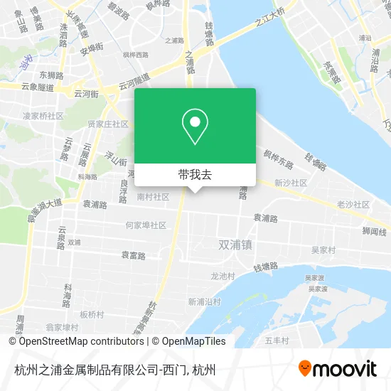 杭州之浦金属制品有限公司-西门地图
