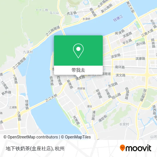 地下铁奶茶(盒座社店)地图