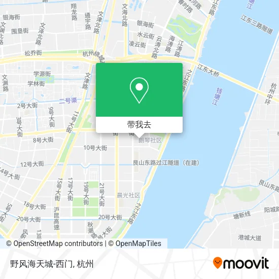 野风海天城-西门地图