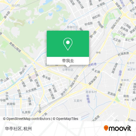 华亭社区地图