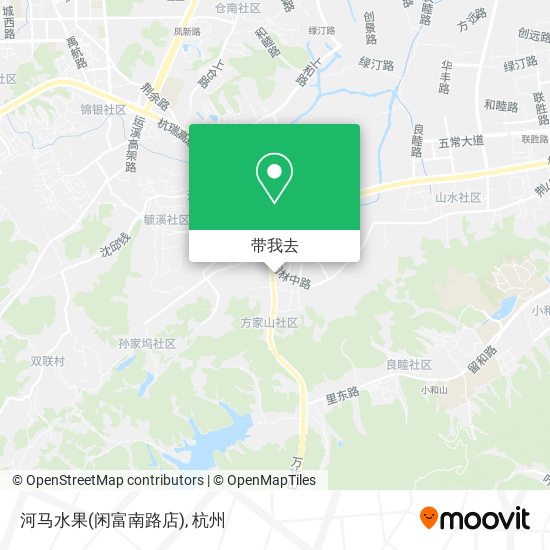 河马水果(闲富南路店)地图