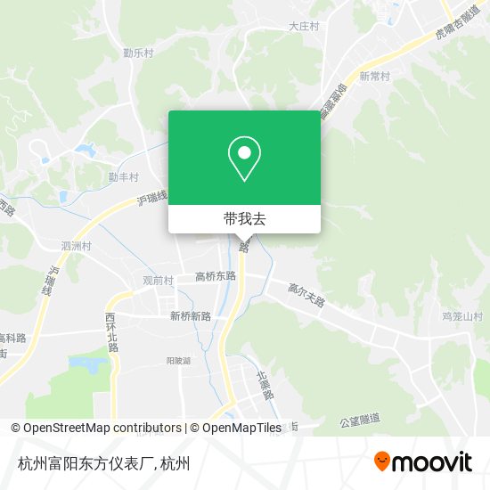 杭州富阳东方仪表厂地图