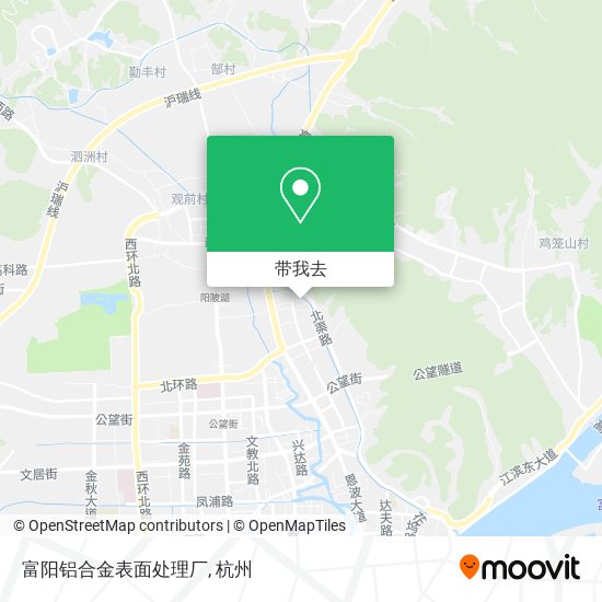 富阳铝合金表面处理厂地图