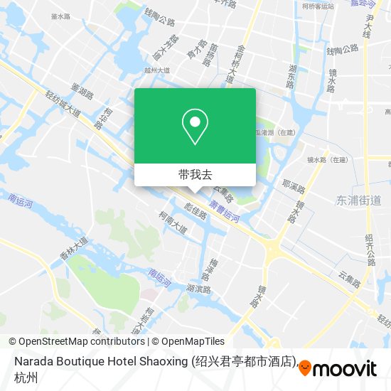 Narada Boutique Hotel Shaoxing (绍兴君亭都市酒店)地图