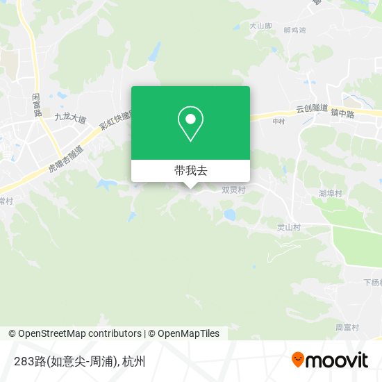 283路(如意尖-周浦)地图
