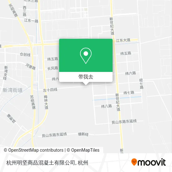杭州明坚商品混凝土有限公司地图