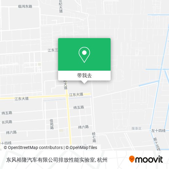 东风裕隆汽车有限公司排放性能实验室地图