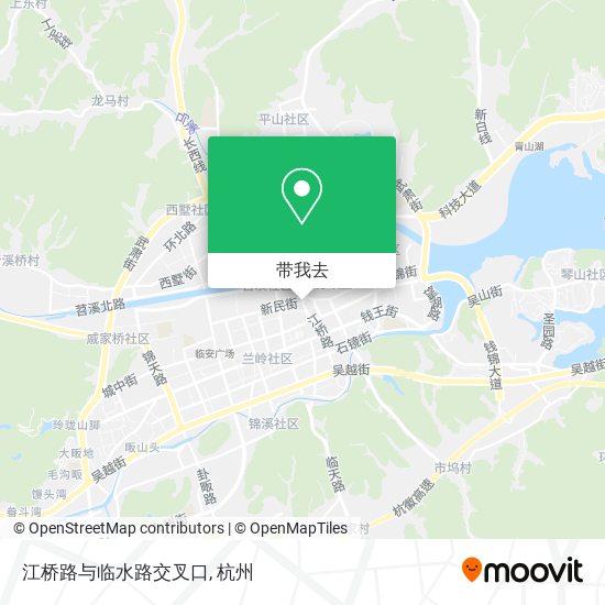 江桥路与临水路交叉口地图