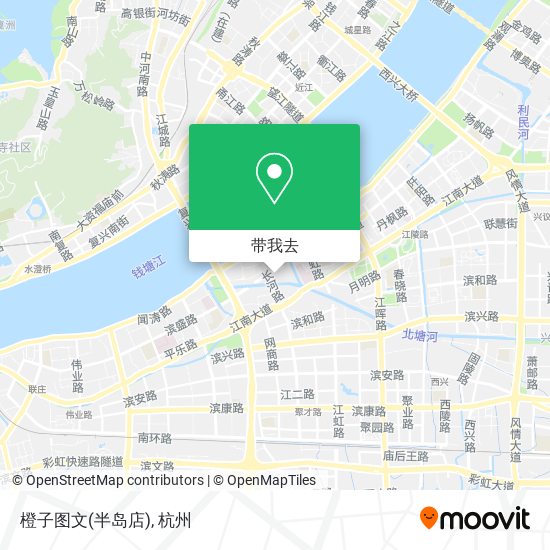 橙子图文(半岛店)地图