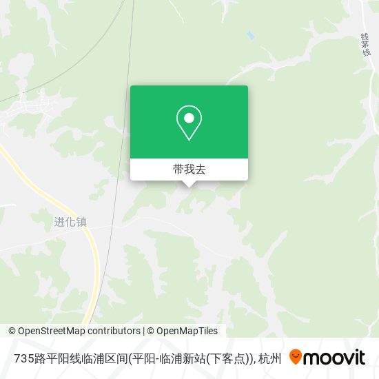 735路平阳线临浦区间(平阳-临浦新站(下客点))地图