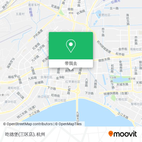 吃德堡(三区店)地图