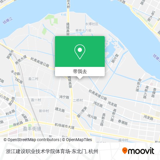 浙江建设职业技术学院体育场-东北门地图