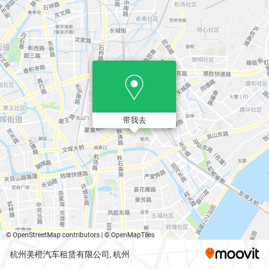 杭州美橙汽车租赁有限公司地图