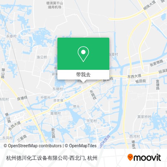 杭州德川化工设备有限公司-西北门地图