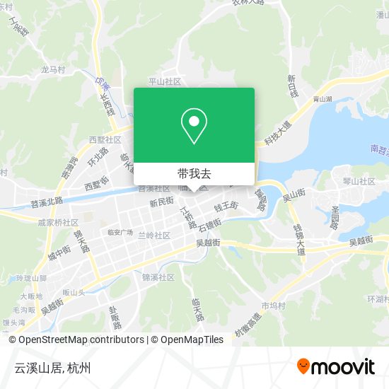 云溪山居地图