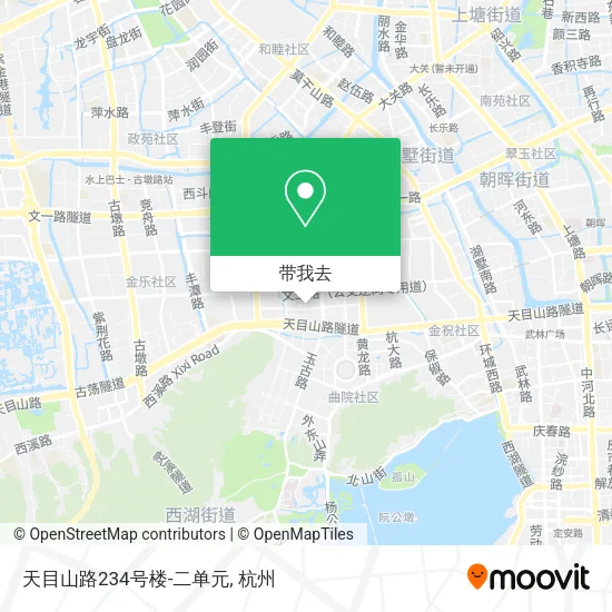 天目山路234号楼-二单元地图
