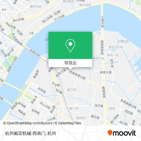杭州戴宏机械-西南门地图