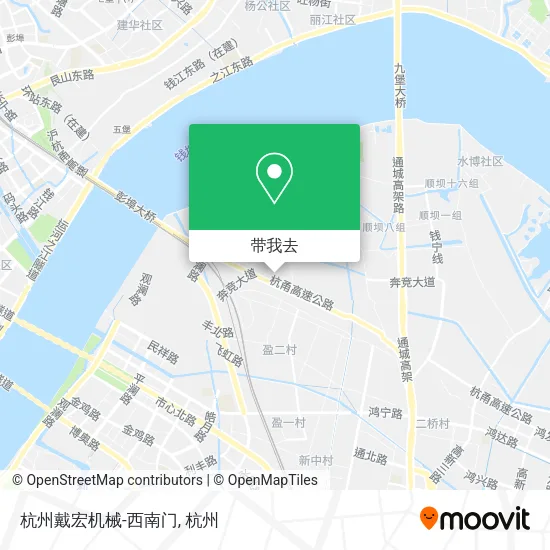 杭州戴宏机械-西南门地图