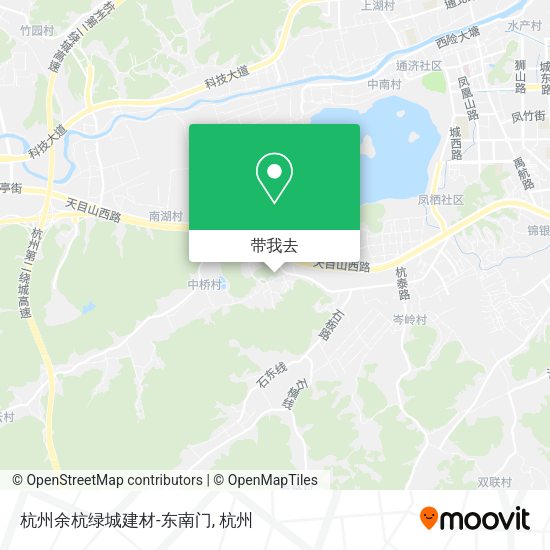 杭州余杭绿城建材-东南门地图