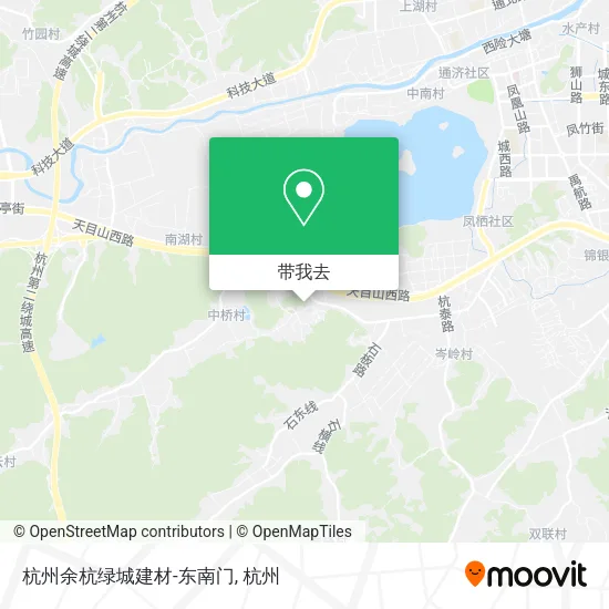 杭州余杭绿城建材-东南门地图