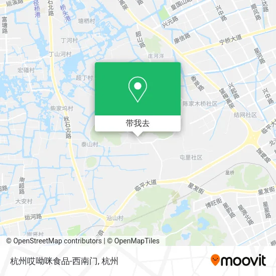 杭州哎呦咪食品-西南门地图