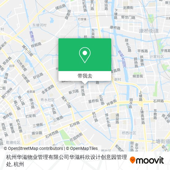 杭州华滋物业管理有限公司华滋科欣设计创意园管理处地图