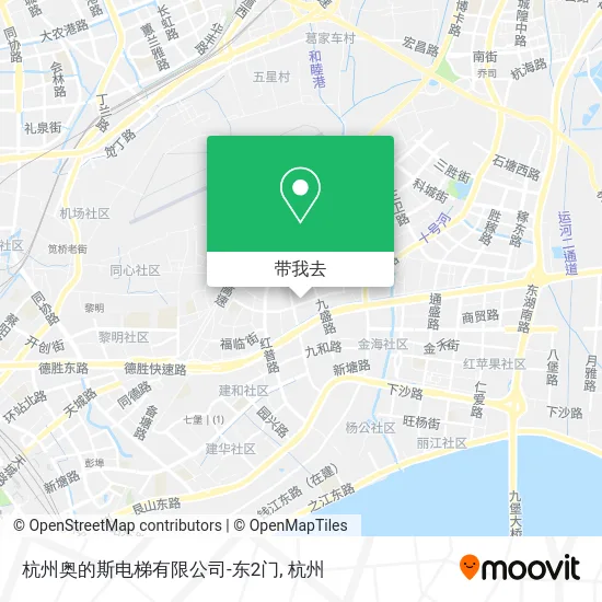 杭州奥的斯电梯有限公司-东2门地图