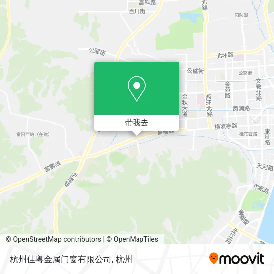 杭州佳粤金属门窗有限公司地图